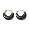 Ion Plating(IP) Golden 304 Stainless Steel Donut Hoop Earrings EJEW-G375-03G-02-1