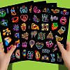 100Pcs Paper Waterproof Stickers PW-WGA40C1-01-2