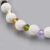 Synthetic/Natural Mixed Stone Beads Stretch Bracelets BJEW-JB03892-3
