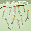 Natural Amethyst Hair Dreadlocks Braiding Kits PHAR-AB00002-4