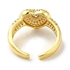 Brass Micro Pave Cubic Zirconia Rings for Women RJEW-E295-08G-01-3