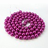 Glass Pearl Round Loose Beads For Jewelry Necklace Craft Making X-HY-6D-B35-2