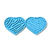 DIY Heart with Stripe Pendant Silicone Molds DIY-I099-42-1