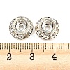 Brass Crystal Rhinestone Beads RB-F035-06B-P-3