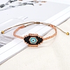 Friendship Evil Eye Loom Pattern Seed Beads Bracelets for Women BJEW-C011-47-3