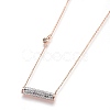 304 Stainless Steel Pendants Necklaces NJEW-E135-04RG-2