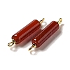 Natural Carnelian Connector Charms FIND-C046-17B-02G-2