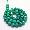 Natural Peacock Agate Beads Strands G-G213-8mm-04-2