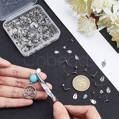 CREATCABIN 100Pcs 304 Stainless Steel Stud Earring Findings STAS-CN0001-16-1