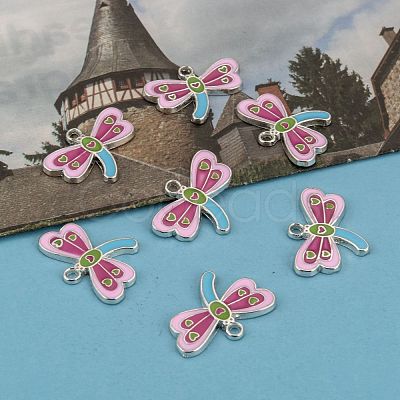 Alloy Enamel Pendants X-EA215Y-NF-1