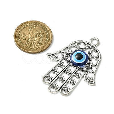 Blue Evil Eye Alloy Big Pendants PALLOY-JF02358-01-1