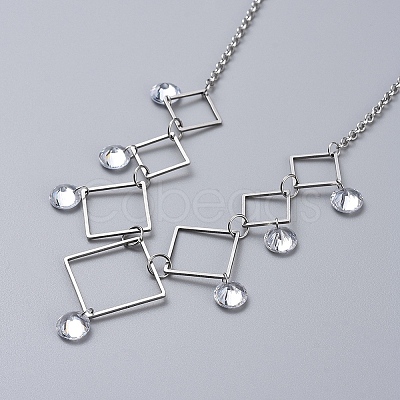 304 Stainless Steel Necklaces NJEW-JN02685-01-1