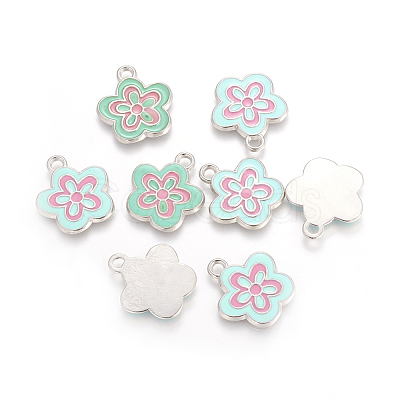 Alloy Enamel Pendants X-EAP073Y-4-1