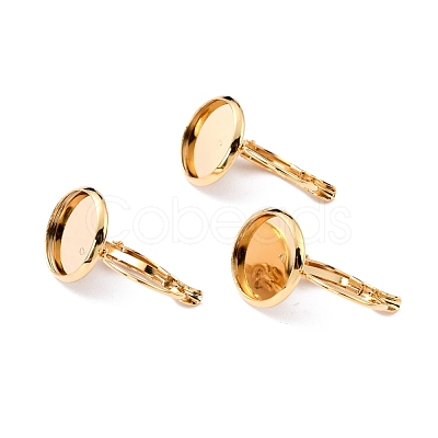 304 Stainless Steel Leverback Earring Settings STAS-F191-03G-12mm-1