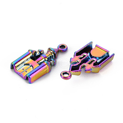 Rainbow Color Alloy Pendants PALLOY-S180-288-NR-1