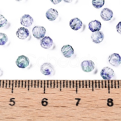 Baking Paint Electroplate Transparent Glass Seed Beads SEED-N006-07M-1