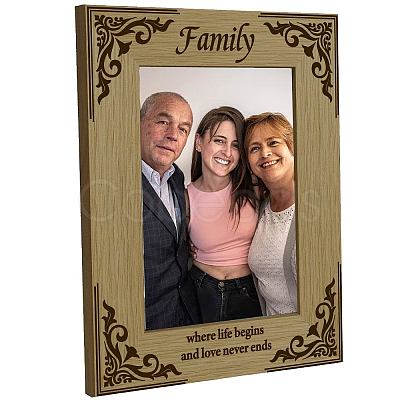 Natural Wood Photo Frames AJEW-WH0292-058-1