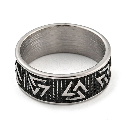 304 Stainless Steel Ring RJEW-B055-03AS-09-1