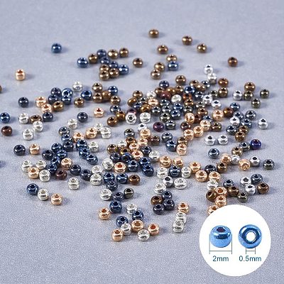 Grade A Round Glass Seed Beads SEED-PH0011-01-1