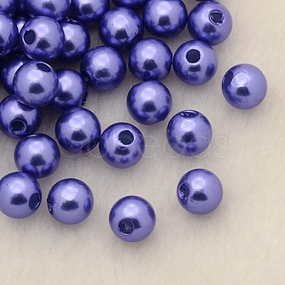 Imitation Pearl Acrylic Beads PL609-07-1