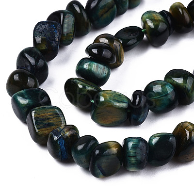 Natural Tiger Eye Beads Strands G-S374-003A-1