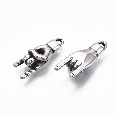 304 Stainless Steel Pendants X-STAS-R112-005-1