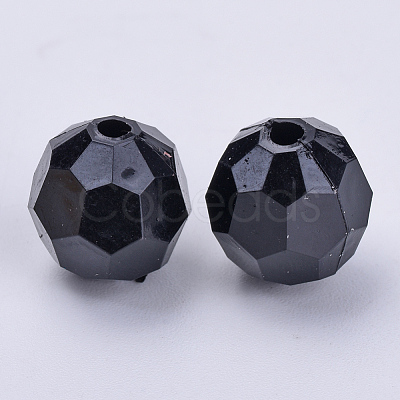 Transparent Acrylic Beads X-TACR-Q257-8mm-V72-1