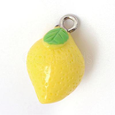 Lemon Resin Pendants RESI-R184-01-1