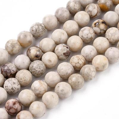 Natural Maifanite/Maifan Stone Beads Strands G-F353-8mm-1