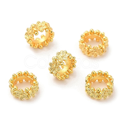 Eco-Friendly Rack Plating Brass Beads KK-A186-08A-G-1