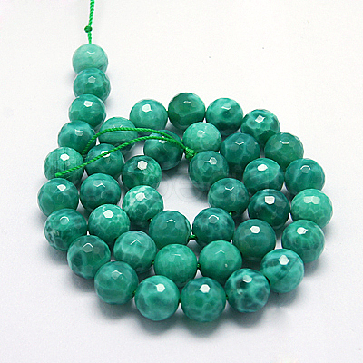 Natural Peacock Agate Beads Strands G-G213-8mm-04-1