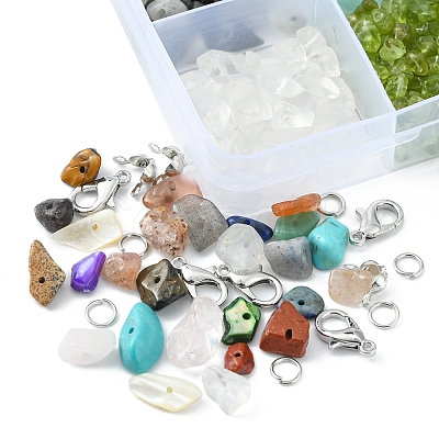 DIY Gemstone Bracelet Necklace Making Kit DIY-YW0006-40-1