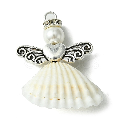 Alloy Spiral Shell Pendants PALLOY-TA00084-1