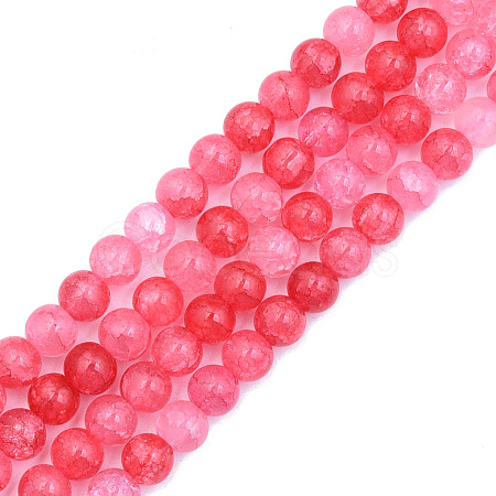 Crackle Glass Beads Strands GLAA-N046-004A-05-1