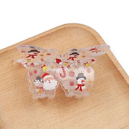 Christmas Theme PVC Claw Hair Clips PW-WGBF3A6-05-1