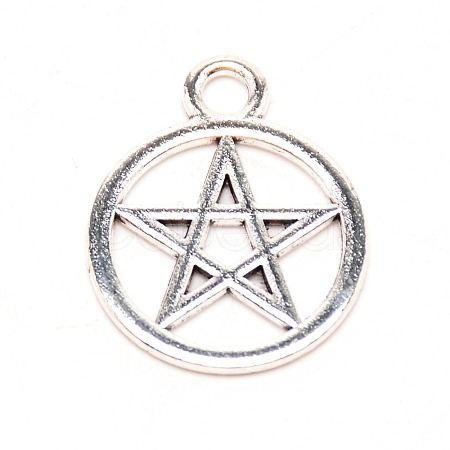 Tibetan Style Alloy Pendants PALLOY-WH0088-60B-AS-1