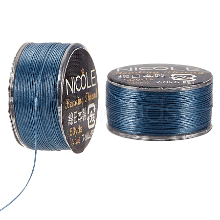 Nylon Beading Thread NWIR-WH0005-10Q-1