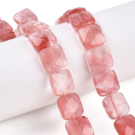 Cherry Quartz Glass Beads Strands G-T138-156-1