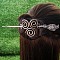 Antique Silver Viking Hair Sticks Hair Pin, Ladies Retro Hair Accessory, Rose Sword Hair Sticks, Bird, 180mm