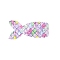 Fish Scale Shiny Cloth Snap Hair Clips, Baby Clip Accessories, with Iron Findings, Colorful, 70x35mm