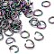 304 Stainless Steel Open Jump Rings, Rainbow Color, 24 Gauge, 3.5x0.5mm, Inner Diameter: 2.5mm