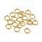 304 Stainless Steel Split Rings, Double Loops Jump Rings, Flat Round, Real 18K Gold Plated, 5x1mm, Inner Diameter: 3.5mm