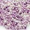 Opaque Resin Imitation Pearl Beads, No Hole, Round, Medium Purple, 2.5~5mm, about 500pcs/bag