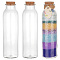 Glass Containers with Cork Lid, Wishing Bottles, Column, 5.7x20cm, Inner Diameter: 2.85cm