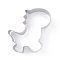 Non-Tarnish Stainless Steel DIY Dinosaur Cookies Cutters, DIY Biscuit Baking Tool, Tyrannosaurus, Stainless Steel Color, 71x70x25mm