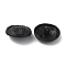 1-Hole Alloy Shank Buttons, Garment Decoration, Electrophoresis Black, 23x10mm, Hole: 2mm