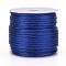 Nylon Cord, Satin Rattail Cord, for Beading Jewelry Making, Chinese Knotting, Blue, 2mm, about 10.93 yards(10m)/roll