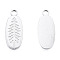 Non-Tarnish 201 Stainless Steel Pendants, Oval with Tree, Stainless Steel Color, 24x9.5x1.5mm, Hole: 2.5mm