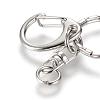 Alloy Keychain Clasp Findings PALLOY-T010-07P-2