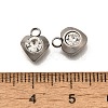 201 Stainless Steel Charms STAS-F311-06P-03-3